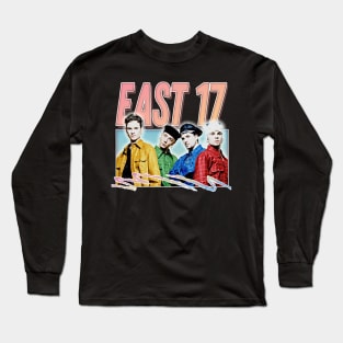 East 17 / Retro 90s Style Design Long Sleeve T-Shirt